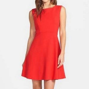🆕️ Forever 21 Tomato Red Sleeveless Fit & Flare Dress SIZE: S